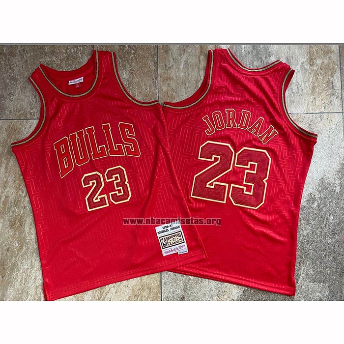 Camiseta Chicago Bulls Michael Jordan NO 23 Retro 2020 Chinese New Year Rojo
